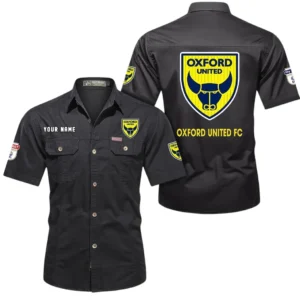 Oxford United Short Sleeved Shirt, Gift For Oxford United Fan EPL80052225359 - Black