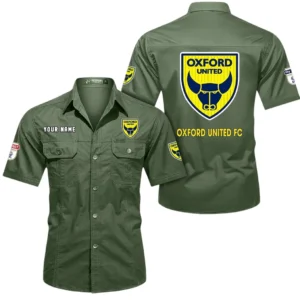 Oxford United Short Sleeved Shirt, Gift For Oxford United Fan EPL80052225359 - Army Green