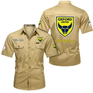 Oxford United Short Sleeved Shirt, Gift For Oxford United Fan EPL80052225359 - Khaki