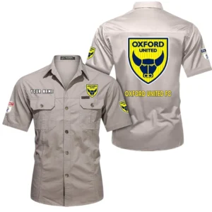 Oxford United Short Sleeved Shirt, Gift For Oxford United Fan EPL80052225359 - Beige