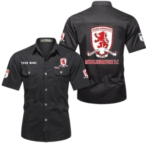 Middlesbrough Short Sleeved Shirt, Gift For Middlesbrough Fan EPL80052225360 - Black