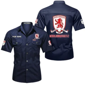 Middlesbrough Short Sleeved Shirt, Gift For Middlesbrough Fan EPL80052225360 - Dark Blue