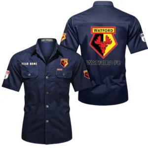 Watford Short Sleeved Shirt, Gift For Watford Fan EPL80052225361 - Dark Blue