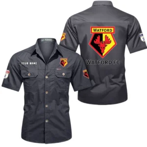 Watford Short Sleeved Shirt, Gift For Watford Fan EPL80052225361 - Gray
