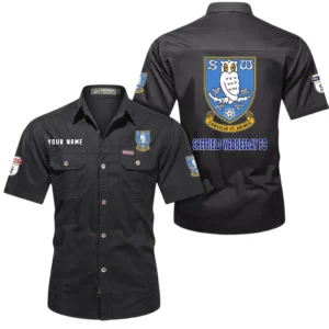 Sheffield Wednesday Short Sleeved Shirt, Gift For Sheffield Wednesday Fan EPL80052225362 - Black