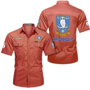Sheffield Wednesday Short Sleeved Shirt, Gift For Sheffield Wednesday Fan EPL80052225362 - Red