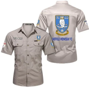 Sheffield Wednesday Short Sleeved Shirt, Gift For Sheffield Wednesday Fan EPL80052225362 - Beige