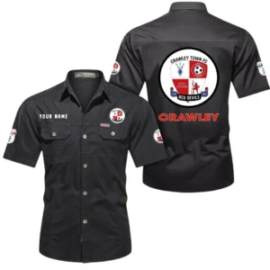 Crawley Town Short Sleeved Shirt, Gift For Crawley Town Fan EPL80052225363 - Black