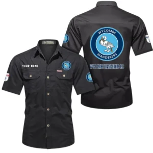 Wycombe Wanderers Short Sleeved Shirt, Gift For Wycombe Wanderers Fan EPL80052225364 - Black