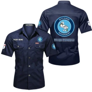 Wycombe Wanderers Short Sleeved Shirt, Gift For Wycombe Wanderers Fan EPL80052225364 - Dark Blue