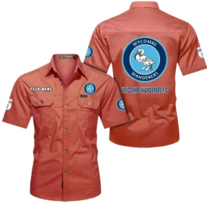 Wycombe Wanderers Short Sleeved Shirt, Gift For Wycombe Wanderers Fan EPL80052225364 - Red