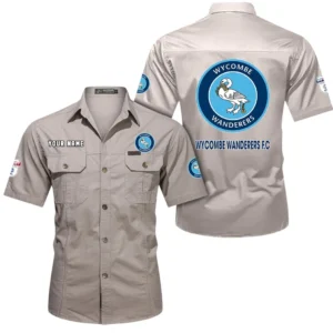 Wycombe Wanderers Short Sleeved Shirt, Gift For Wycombe Wanderers Fan EPL80052225364 - Beige