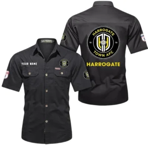 Harrogate Town Short Sleeved Shirt, Gift For Harrogate Town Fan EPL80052225365 - Black