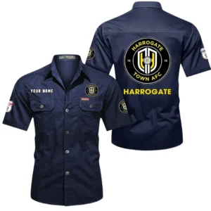 Harrogate Town Short Sleeved Shirt, Gift For Harrogate Town Fan EPL80052225365 - Dark Blue