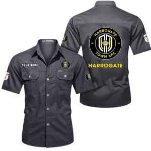Harrogate Town Short Sleeved Shirt, Gift For Harrogate Town Fan EPL80052225365 - Gray
