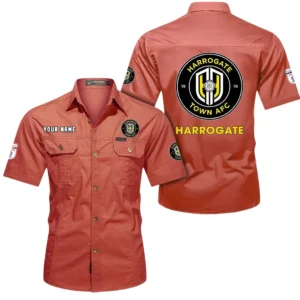 Harrogate Town Short Sleeved Shirt, Gift For Harrogate Town Fan EPL80052225365 - Red