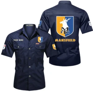 Mansfield Town Short Sleeved Shirt, Gift For Mansfield Town Fan EPL80052225366 - Dark Blue