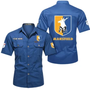 Mansfield Town Short Sleeved Shirt, Gift For Mansfield Town Fan EPL80052225366 - Cowboy Blue