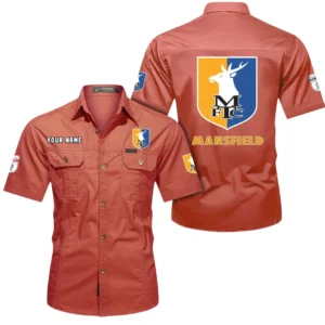 Mansfield Town Short Sleeved Shirt, Gift For Mansfield Town Fan EPL80052225366 - Red