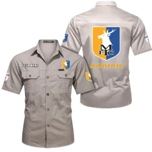 Mansfield Town Short Sleeved Shirt, Gift For Mansfield Town Fan EPL80052225366 - Beige