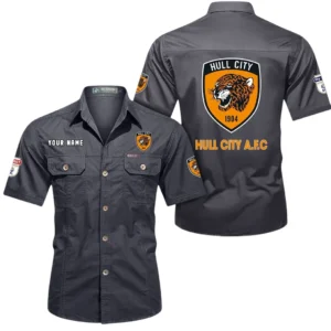 Hull City Short Sleeved Shirt, Gift For Hull City Fan EPL80052225367 - Gray
