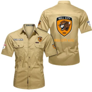 Hull City Short Sleeved Shirt, Gift For Hull City Fan EPL80052225367 - Khaki