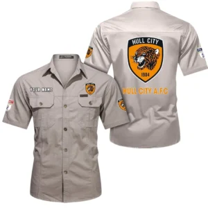 Hull City Short Sleeved Shirt, Gift For Hull City Fan EPL80052225367 - Beige