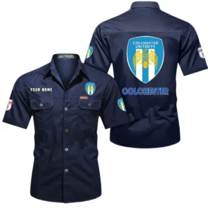 Colchester United Short Sleeved Shirt, Gift For Colchester United Fan EPL80052225369 - Dark Blue