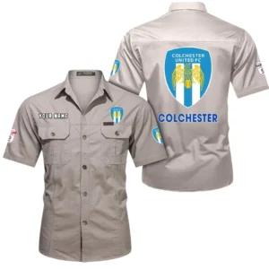 Colchester United Short Sleeved Shirt, Gift For Colchester United Fan EPL80052225369 - Beige