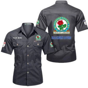 Blackburn Rovers Short Sleeved Shirt, Gift For Blackburn Rovers Fan EPL80052225370 - Gray