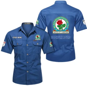 Blackburn Rovers Short Sleeved Shirt, Gift For Blackburn Rovers Fan EPL80052225370 - Cowboy Blue