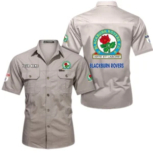 Blackburn Rovers Short Sleeved Shirt, Gift For Blackburn Rovers Fan EPL80052225370 - Beige