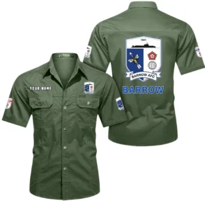 Barrow AFC Short Sleeved Shirt, Gift For Barrow AFC Fan EPL80052225372 - Army Green