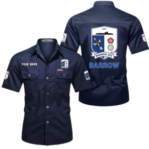 Barrow AFC Short Sleeved Shirt, Gift For Barrow AFC Fan EPL80052225372 - Dark Blue