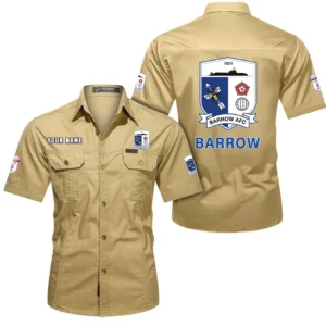 Barrow AFC Short Sleeved Shirt, Gift For Barrow AFC Fan EPL80052225372 - Khaki