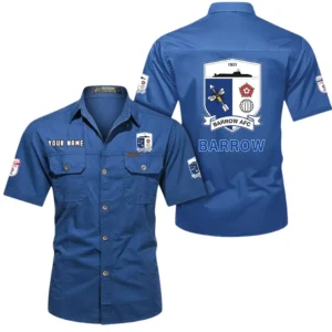Barrow AFC Short Sleeved Shirt, Gift For Barrow AFC Fan EPL80052225372 - Cowboy Blue