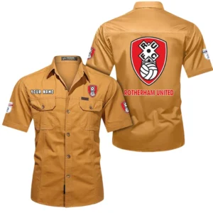 Rotherham United Short Sleeved Shirt, Gift For Rotherham United Fan EPL80052225373 - Turmeric