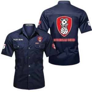 Rotherham United Short Sleeved Shirt, Gift For Rotherham United Fan EPL80052225373 - Dark Blue