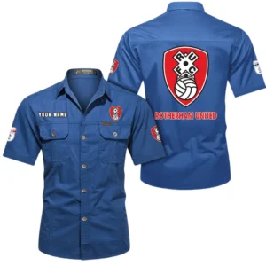 Rotherham United Short Sleeved Shirt, Gift For Rotherham United Fan EPL80052225373 - Cowboy Blue