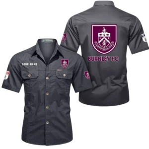 Burnley Short Sleeved Shirt, Gift For Burnley Fan EPL80052225375 - Gray