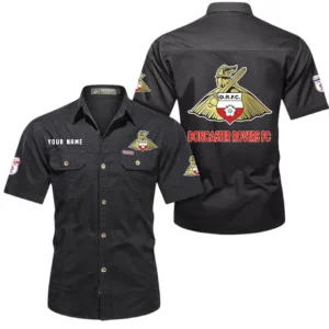 Doncaster Rovers Short Sleeved Shirt, Gift For Doncaster Rovers Fan EPL80052225376 - Black