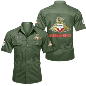 Doncaster Rovers Short Sleeved Shirt, Gift For Doncaster Rovers Fan EPL80052225376 - Army Green