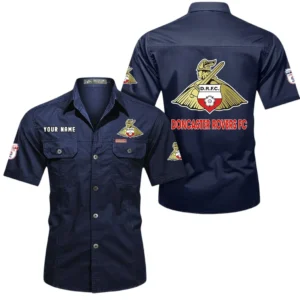 Doncaster Rovers Short Sleeved Shirt, Gift For Doncaster Rovers Fan EPL80052225376 - Dark Blue