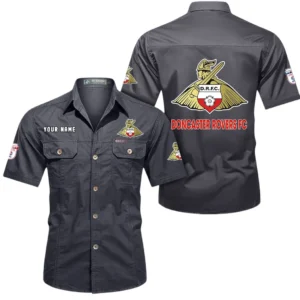Doncaster Rovers Short Sleeved Shirt, Gift For Doncaster Rovers Fan EPL80052225376 - Gray