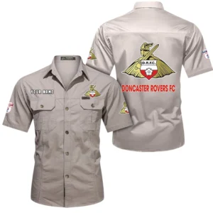 Doncaster Rovers Short Sleeved Shirt, Gift For Doncaster Rovers Fan EPL80052225376 - Beige