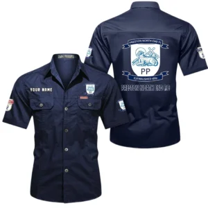 Preston North End Short Sleeved Shirt, Gift For Preston North End Fan EPL80052225377 - Dark Blue