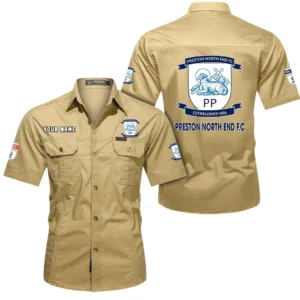 Preston North End Short Sleeved Shirt, Gift For Preston North End Fan EPL80052225377 - Khaki