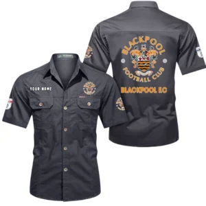 Blackpool Short Sleeved Shirt, Gift For Blackpool Fan EPL80052225378 - Gray