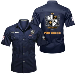 Port Vale Short Sleeved Shirt, Gift For Port Vale Fan EPL80052225379 - Dark Blue
