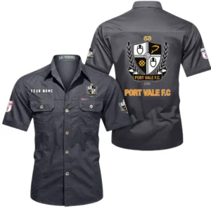 Port Vale Short Sleeved Shirt, Gift For Port Vale Fan EPL80052225379 - Gray